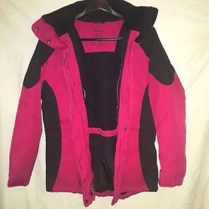 L. L. Bean pink parka jacket sz Medium